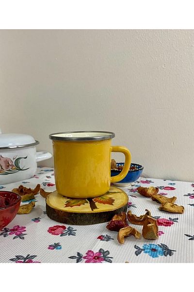 emaye market Enamel Glass / Mug / Camping Glass / Coffee Cup 9 Cm