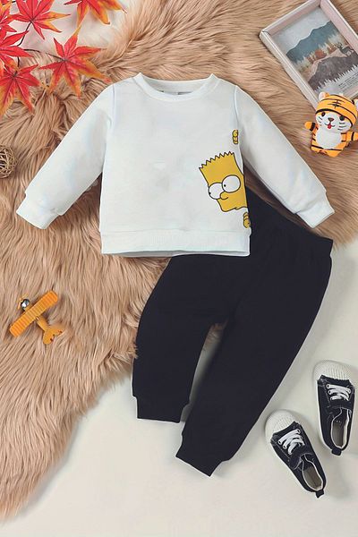 ADABEBEK Simın Printed Premium Trend Baby Set - 15757