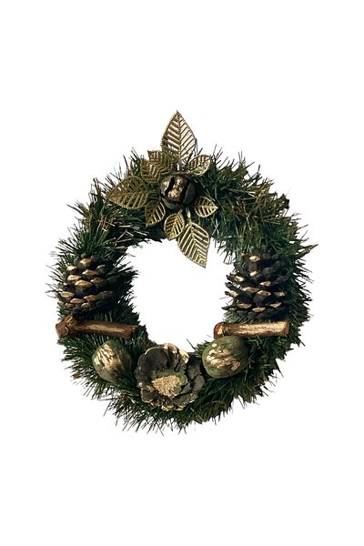 ART PINE 25cm Φυσικό-Τεχνητό Στολίδι Πρωτοχρονιάς - Πρωτοχρονιάτικο Διακοσμητικό Χριστουγεννιάτικο Κράσπεδο