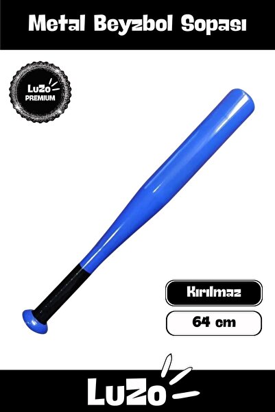 LuZo Premium Seri Kaliteli Kırılmaz Metal Baseboll Beyzbol Sopası 64 cm