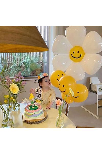 Party City Big Daisy Balloon Set - Birthday Party