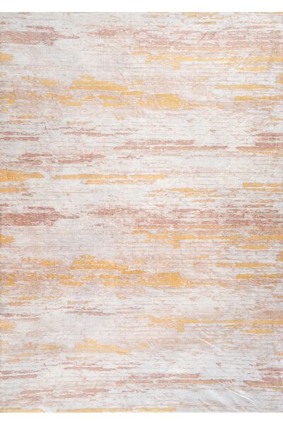 RENKLİBUTİK Modern Desenlerde Kadife Dokulu Lastikli Süngerli Kaymaz Yıkanabi...