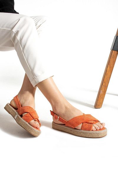 Glenz Women's Velvet Ankle Buckle Sandals TS1172