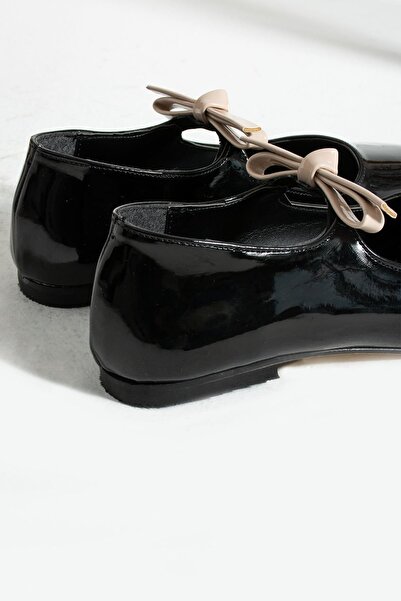 Glenz Women's Bow Blunt Toe Ballerina Shoes TS1167