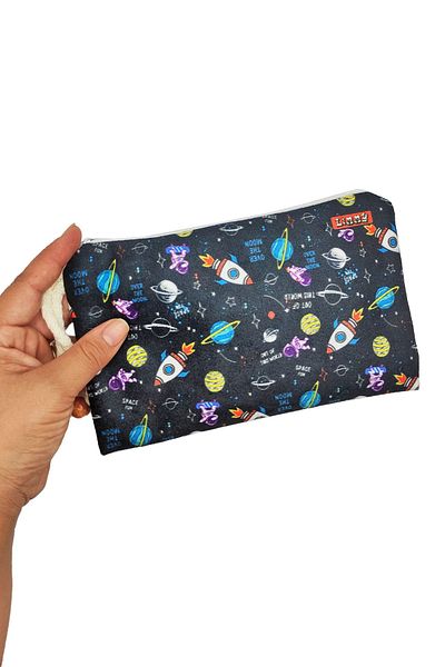 Limmy Trusa de creion din pânză lavabilă cu model Space Galaxy