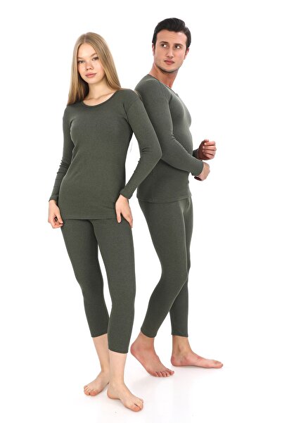 SAUNA SUIT Set of 2 Unisex Cotton Thermal Underwear |   Winter, Flexible and Warm Bottoming Top Undershirt Set