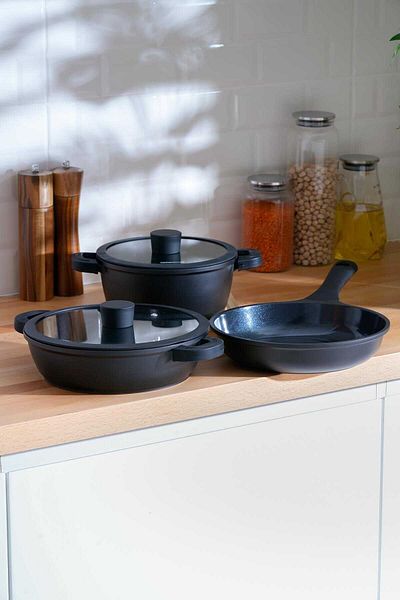 ACAR Ultimate Pro 5 Piece Cast Pot Set Lmy-06793