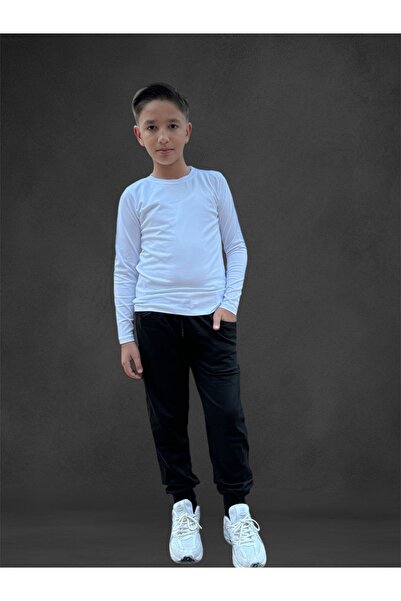 umay kids 5883 Boys and Girls Long Sleeve Solid T-Shirt