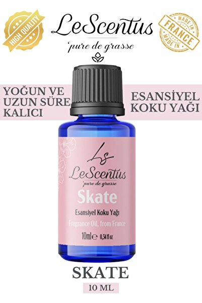 lescentus SKATE EsansiyelKoku Yağı Buhurdanlık Difüzör Mum Sabun Hobi EsansıH...