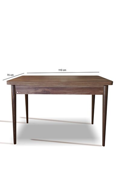 Renlife Masası Mutfak Yemek Masası Takım Ahşap Masa 4 Kişilik Masa (SABİT CEVİZ)