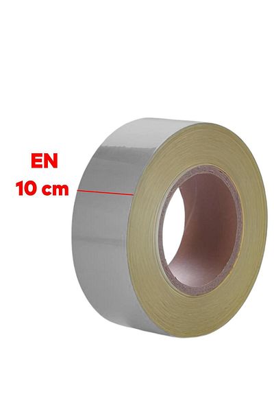 Badem10 Gray Metallized Patterned 10 cm Reflective Warning Tape - Noctilucent