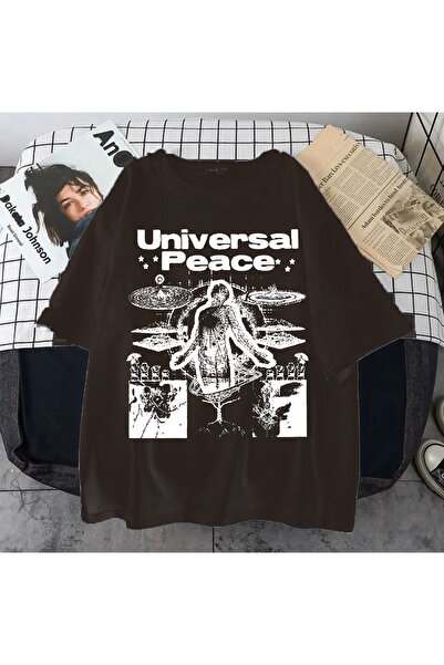 Favorim50ton تي شيرت أبيض للجنسين من السلام