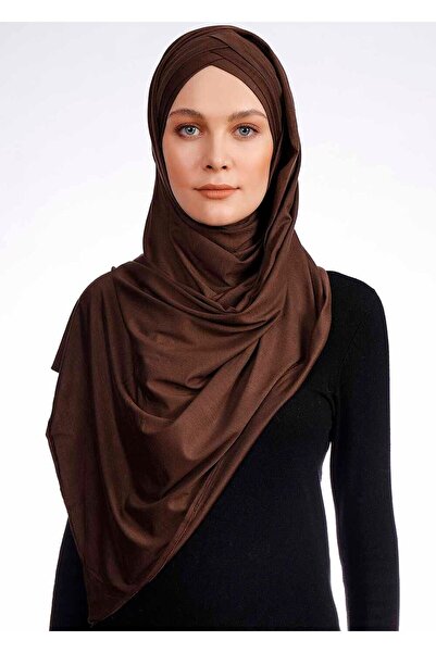 Ecardin 3x Зручний шарф з еластичною стрічкою - St 059 Світло-коричневий