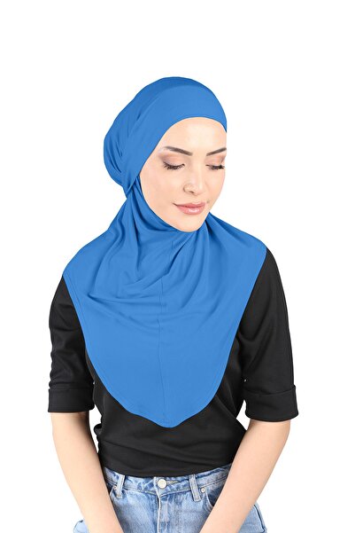 Ecardin عمامة بحزام من الفسكوز- St 057 أزرق بلون الكوبالت