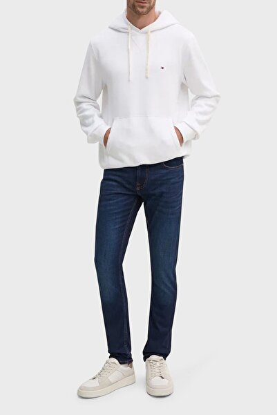Tommy Hilfiger Logolu Pamuklu Regular Fit Kapüşonlu Sweat Erkek SWEAT MW0MW37230 YBR