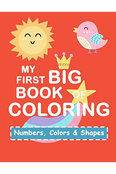 Ingram My First Book Coloring Numbers Colors Shapes Baby Activity Book For Kids Age 13 Boys Or Girls F