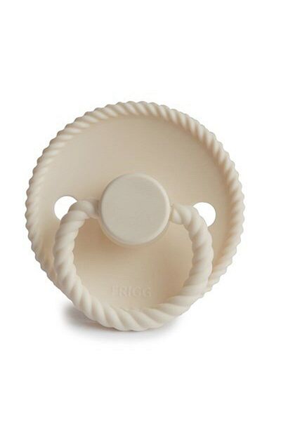 Frigg 0-6 Months Silicone Rope Pacifier - Cream