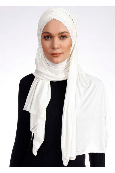 Ecardin 3x Άνετο σάλι Cross Lycra - St 059 Cream