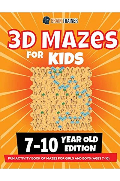 Ingram 3D Maze For Kids 710 Year Old Edition Fun Activity Book Of Mazes For Girls And Boys Ages 710