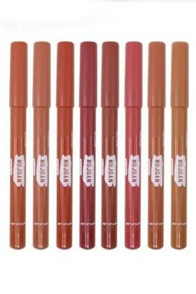 MUJGAN 8-Piece Matte Brown Tint Pen - Thick Lip