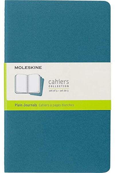 Turnaround دفتر يوميات Cahier كبير من Moleskine بلون أزرق فاتح مقاس 825 × 5