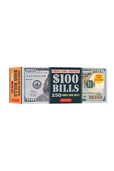 Ingram Origami Paper One Hundred Dollar Bills Origami Paper; 250 Doublesided Sheets Instructions For 4