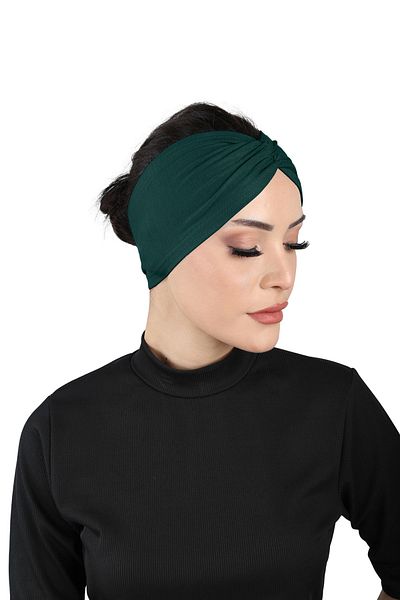 Ecardin Σμαραγδένιο Bandana Comfortable Cross Bonnet - St 055