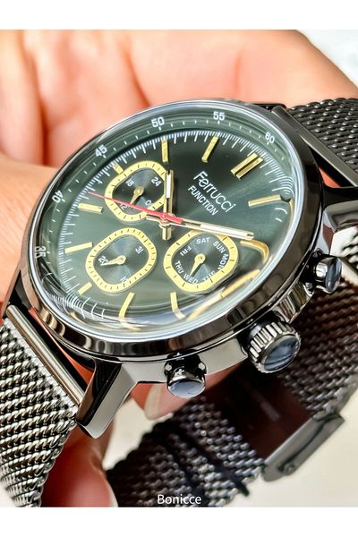 Ferrucci Function Mesh Strap Design Men's Watch+bracelet