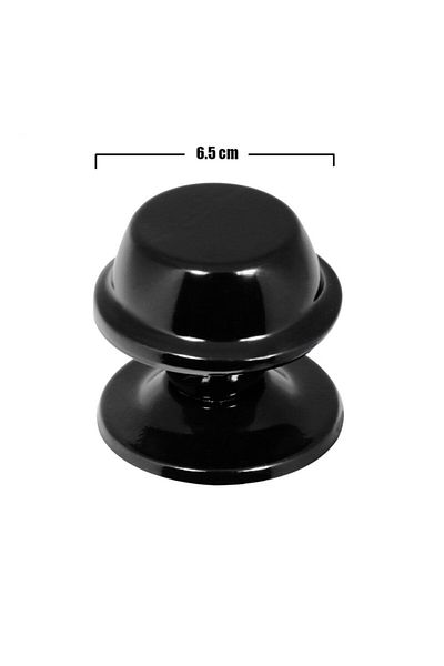 Badem10 Efe Buton de ușă Mâner de ușă Mâner de ușă din metal negru - Mâner de ușă