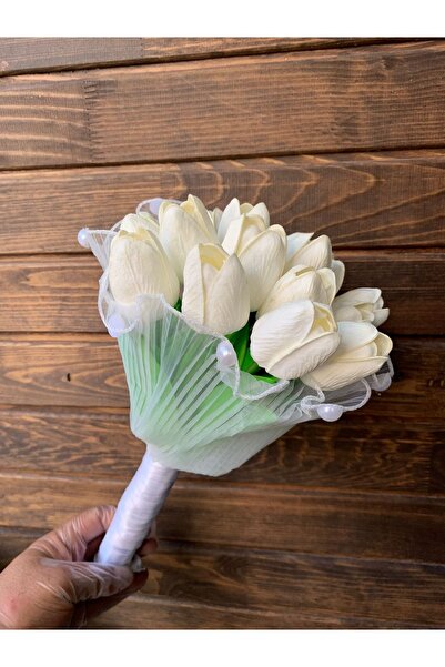 Home Υγρό Λουλούδι Νυφικής Τουλίπας με Πέρλες