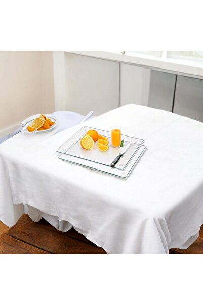 TUVA REKLAM Tuva Advertising Clear Plexi Convenient Multipurpose Cutting Board