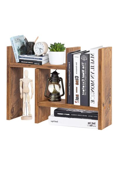 RMD SHOP Mini Masa Üstü Ayarlanabilir Düzenleyici Organizer Raf-Kitaplık-Kalemlik Standı