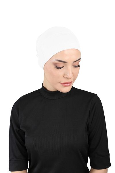 Ecardin White Thin Parizyen Seamless Breathable Fabric - St 371