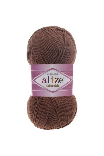 Alize 5 Τεμάχια Βαμβακερό Χρυσό 493 Καφέ