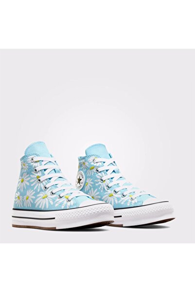 Converse Chuck Taylor All Star Lift Platform Floral Kadın Mavi Sneaker