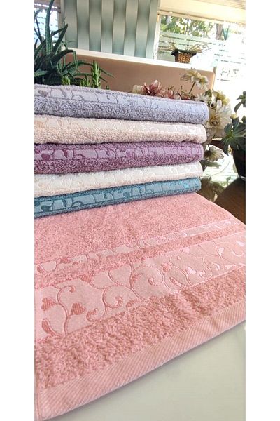 A.Z.H. 30x50 см. Жакардова махрова кърпа Dowry - Комплект кухненски и ръчни кърпи (КОМПЛЕКТ ОТ 6)