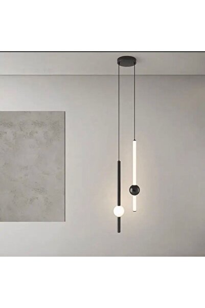 Vonalight 2'li Siyah ,Yatakbaşı,Banyo,Boru Sarkıt,lamba,led,Aydınlatma,dekora...