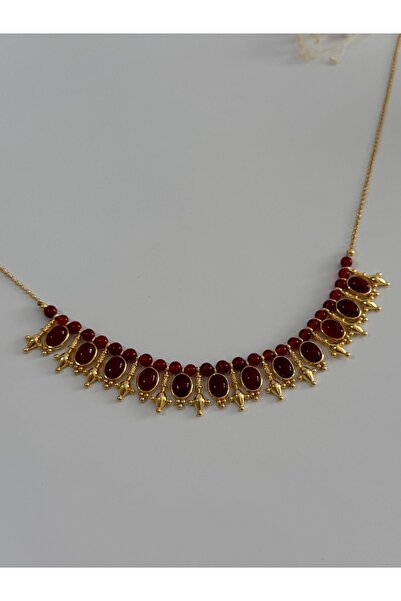 DURAN TAKI TASARIM Akik Taşlı Gümüş Kolye