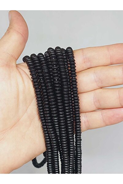 Yasamtohumu سلسلة لامعة من حجر العقيق - قطع غسالة 2.5 × 6 مم (52952)