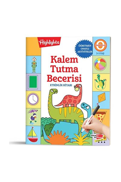 Dikkat Atölyesi Yayınları Okul Öncesi Kalem Tutma Becerisi Etkinlik Kitabı Hi...