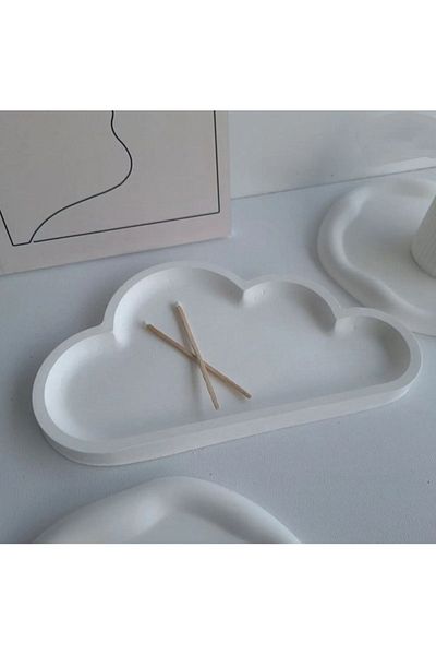 Minima Art Studio Cloud Jewelry Decorative Organizer - Product Shooting and Presentation Plate