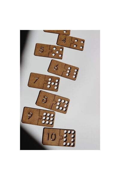 Assa Wood Montessori, Educational Number Puzzle - Numbers from 1 to 10