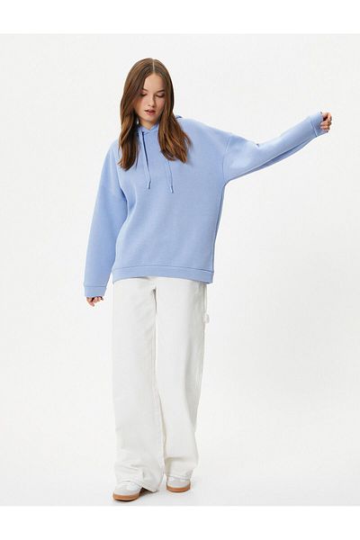 Koton Basic Sweatshirt Hooded Long Sleeve