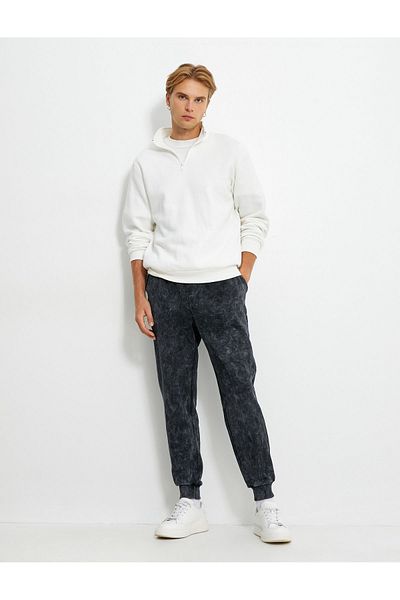 Koton Waschbare Jogger-Jogginghose mit Spitzen-Taillentasche