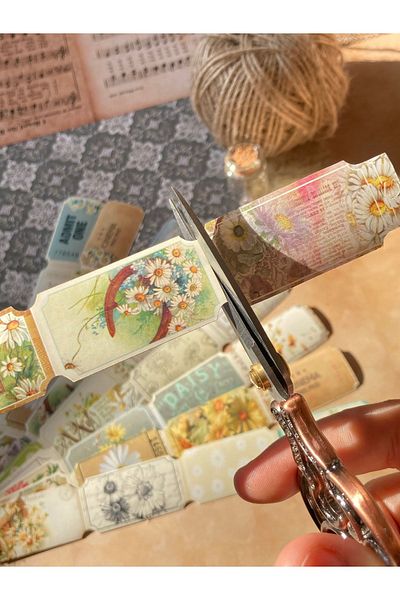 Hume Craft مجموعة ملصقات كلاسيكية على شكل فراشة وزهرة مناسبة لمجلة / مجلة رصاصة / جدول أعمال / سجل القصاصات