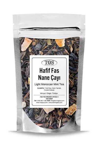 TOS The Organic Spices 250 جرام نعناع مغربي خفيف - الأول شاي النعناع المغربي اللطيف عالي الجودة