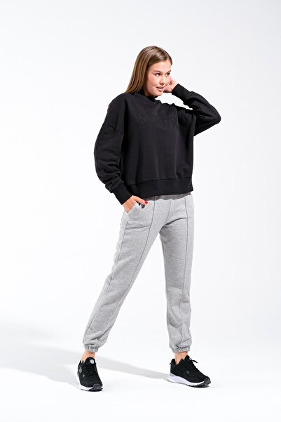 Signature Style 724902 _ Pocketed Elastic Leg Jogger Sweatpants