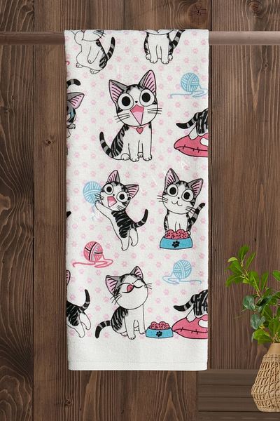 Meslina 5-Piece 30X50 Kitchen Towels - Printed, Drying Cloth and Hand and Face Towels