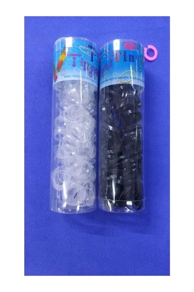 Melantis Прозрачна лента за коса - Черна фиба за коса с плитка