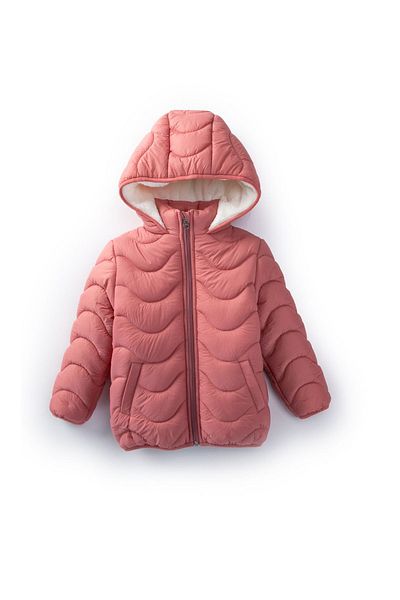 Midimod Gold Girl's Coat with Ribbon Inside for 6-10 Years